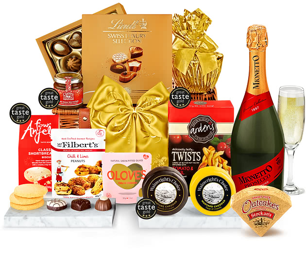 Gifts For Teachers Edinburgh Hamper With Sparkling Prosecco